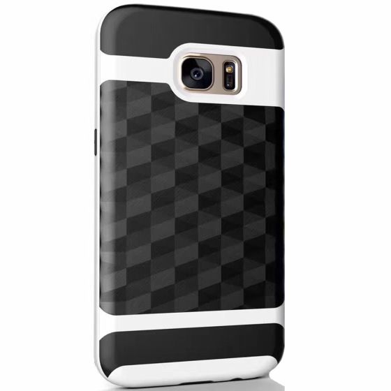 Silikonhülle für Samsung Galaxy S8 in Carbon-Weiß | Versandkostenfrei