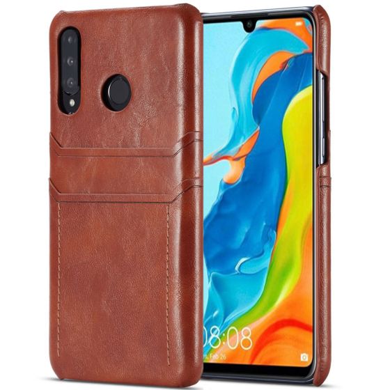 Fitsu Huawei P30 Lite New Edition Hülle / Case in Braun | Ohne Versandkosten | handyhuellen-24.de