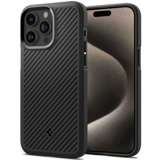 Handyhülle für iPhone 15 Pro Max Spigen Case Schwarz