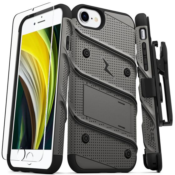 Hülle für iPhone 8 Outdoor Case Grau