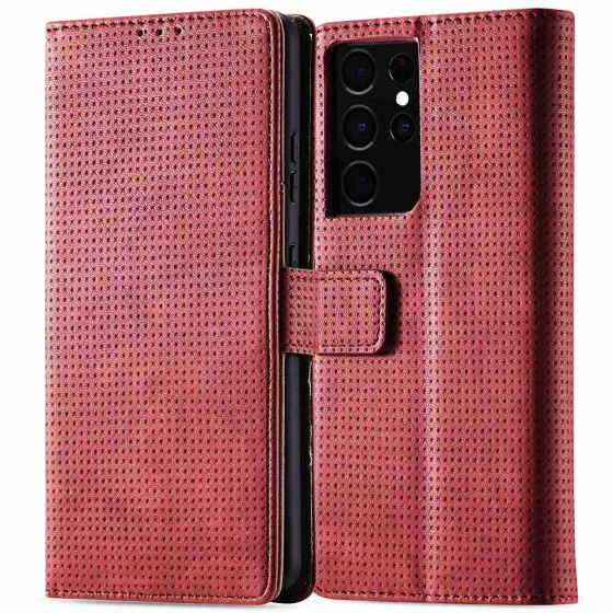 Handytasche für Samsung Galaxy S21 Ultra Flipcase Rot