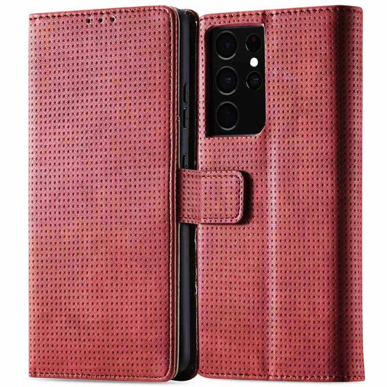 Handytasche für Samsung Galaxy S21 Ultra Flipcase Rot