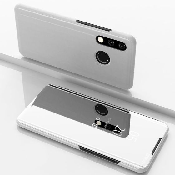Spiegel Hülle für Huawei P30 Lite New Edition - Silber | handyhuellen-24.de