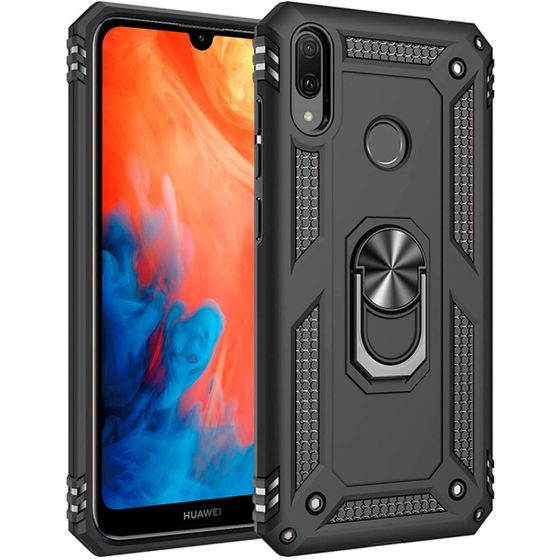 Robuste Handyhülle für Huawei Y7 2019 Case Schwarz