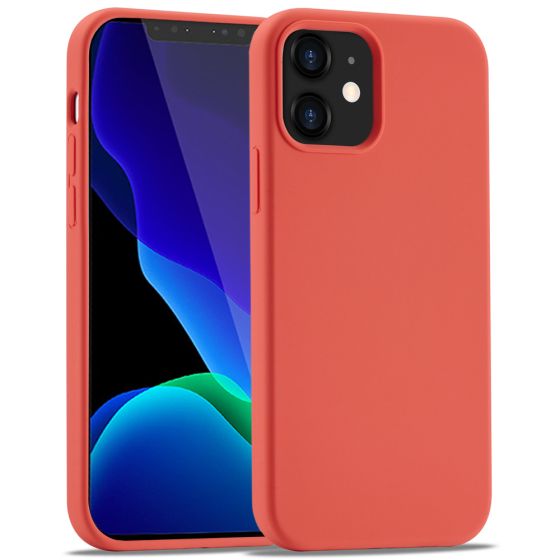 Handyhülle für Apple iPhone 11 Silikon Case Korallenrot