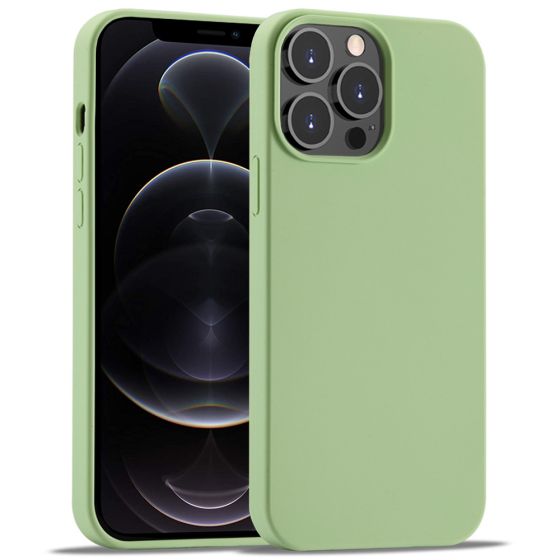 Handyhülle für Apple iPhone 12 Pro Silikon Case Matcha Grün