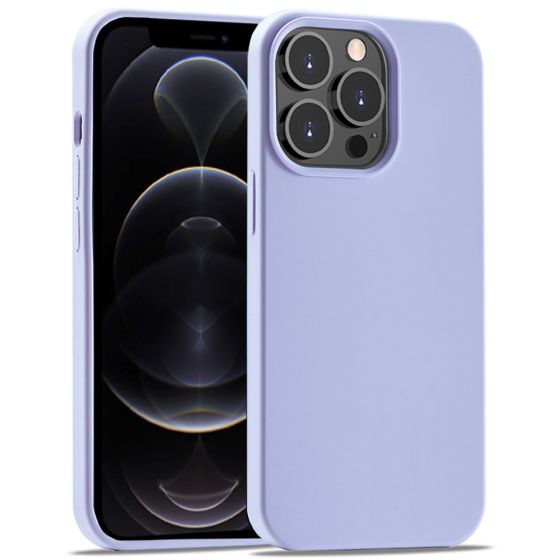 Handyhülle für Apple iPhone 12 Pro Silikon Case Flieder