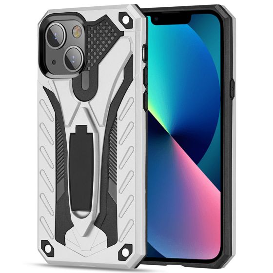 Robuste Handyhülle für Apple iPhone 13 Case Silber