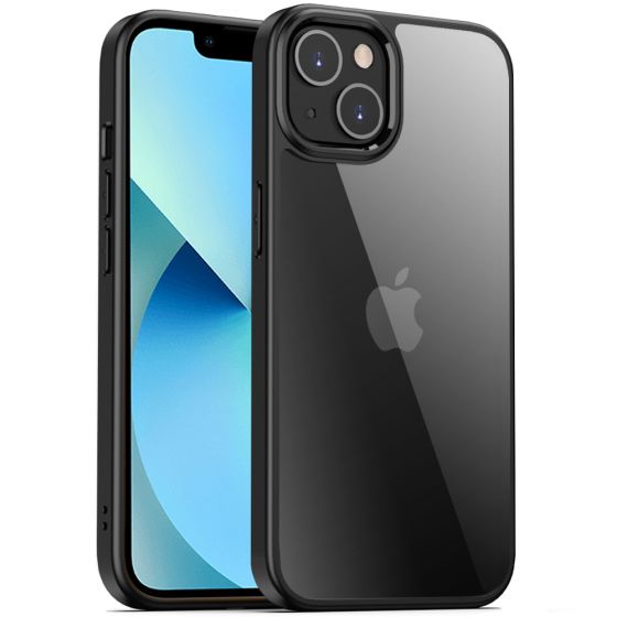 Transparente Schutzhülle für iPhone 13 Mini Case mit schwarzen Rahmen