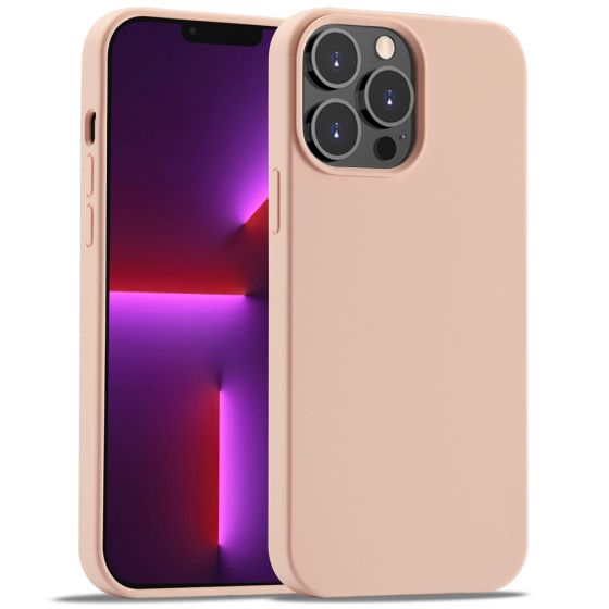 Handyhülle für Apple iPhone 13 Pro Max Silikon Case Rosa