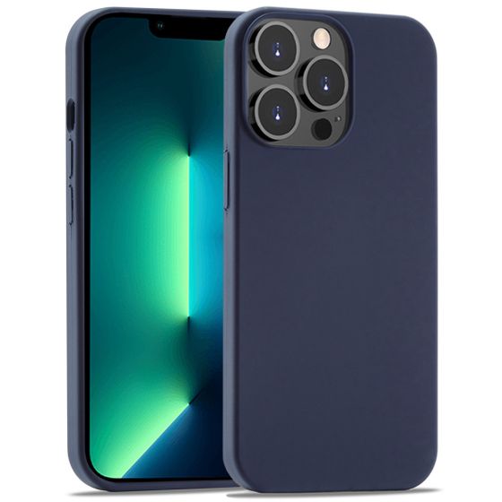 Handyhülle für Apple iPhone 13 Pro Silikon Case Kobaltblau