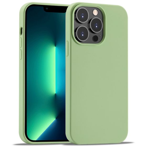 Handyhülle für Apple iPhone 13 Pro Silikon Case Matcha Grün