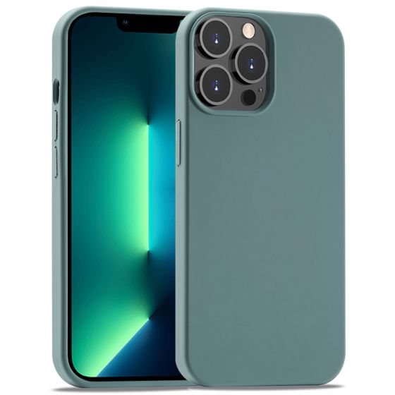 Handyhülle für Apple iPhone 13 Pro Silikon Case Piniengrün