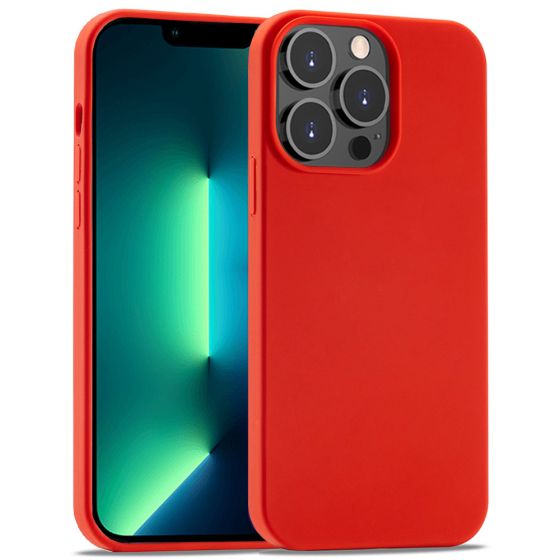Handyhülle für Apple iPhone 13 Pro Silikon Case Rot