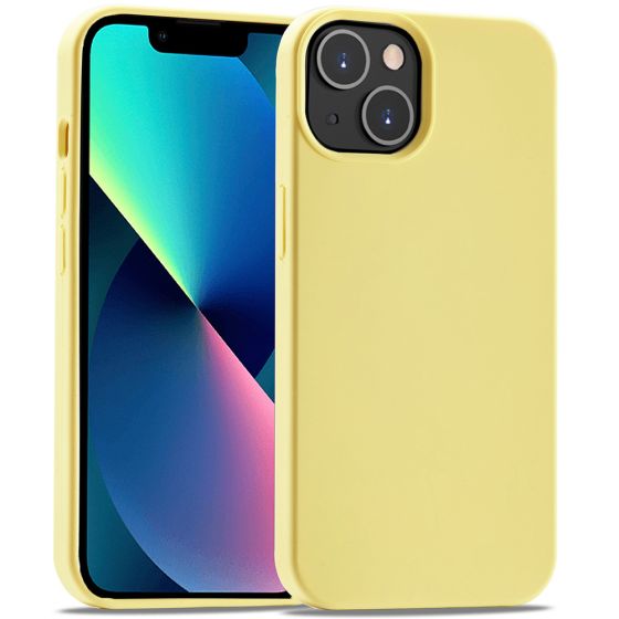 Handyhülle für Apple iPhone 13 Silikon Case Gelb