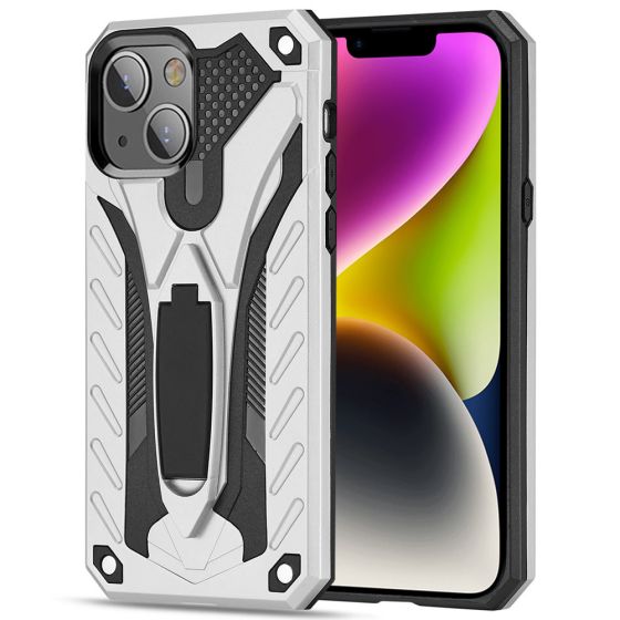 Robuste Handyhülle für Apple iPhone 14 Case Silber