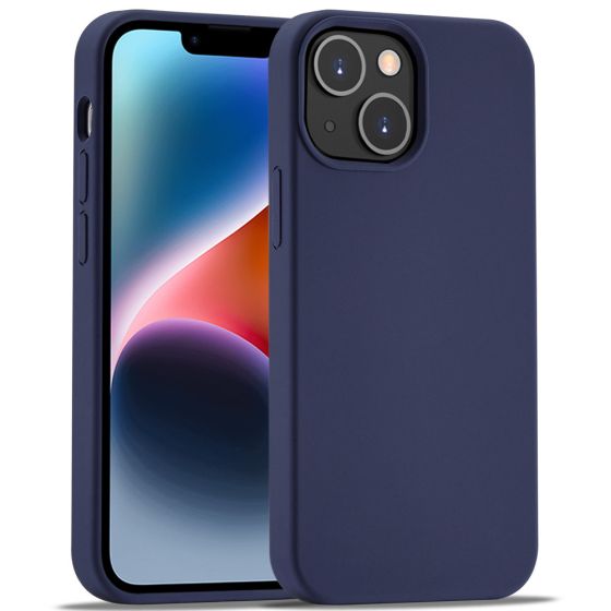 Handyhülle für Apple iPhone 14 Plus Silikon Case Blau