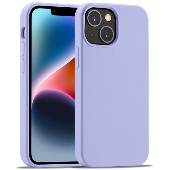 Handyhülle für Apple iPhone 14 Plus Silikon Case Flieder