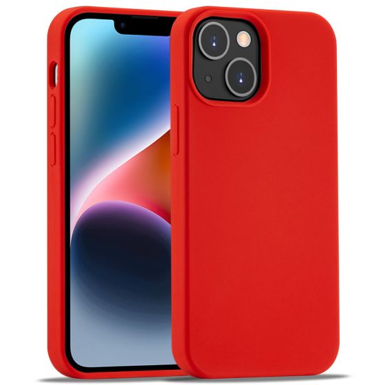 Handyhülle für Apple iPhone 14 Plus Silikon Case Rot