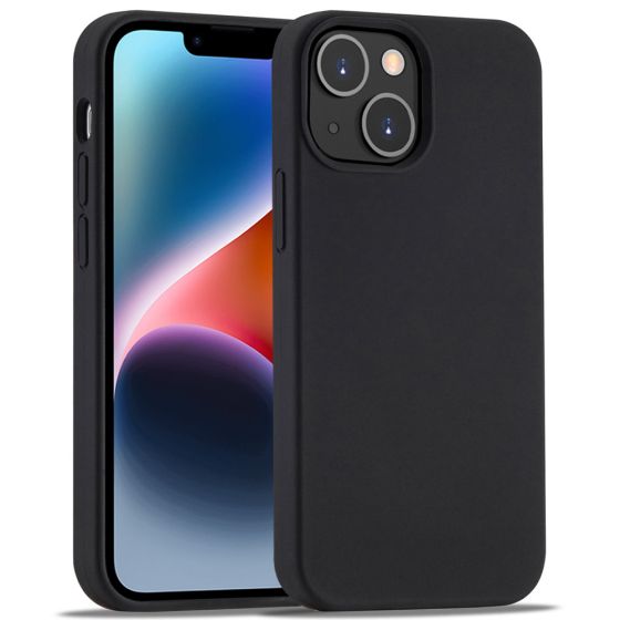 Handyhülle für Apple iPhone 14 Plus Silikon Case Schwarz