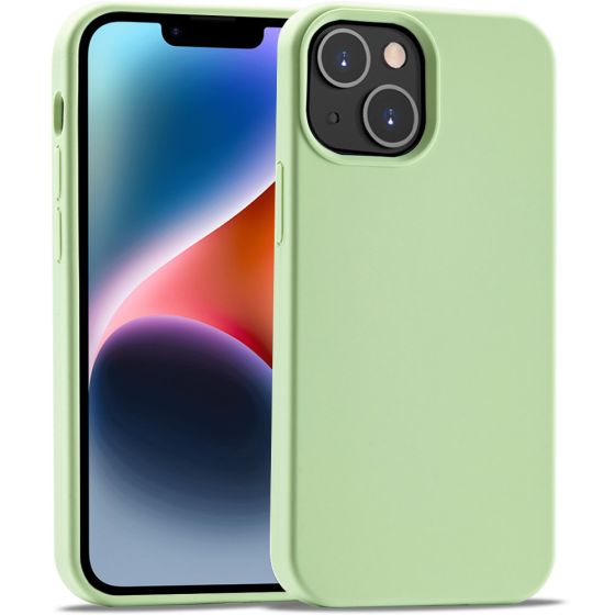 Handyhülle für Apple iPhone 14 Plus Silikon Case Matcha Grün