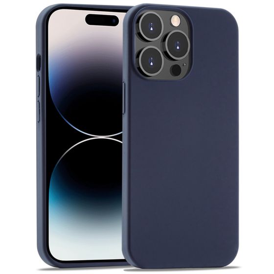 Handyhülle für Apple iPhone 14 Pro Max Silikon Case Blau