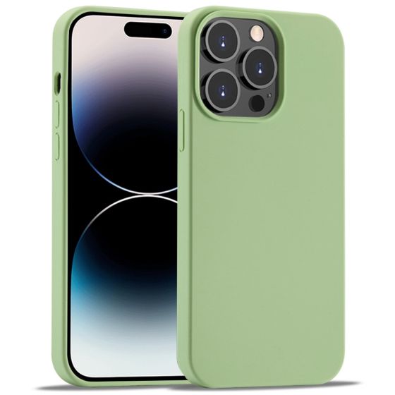 Handyhülle für Apple iPhone 14 Pro Max Silikon Case Matcha Grün