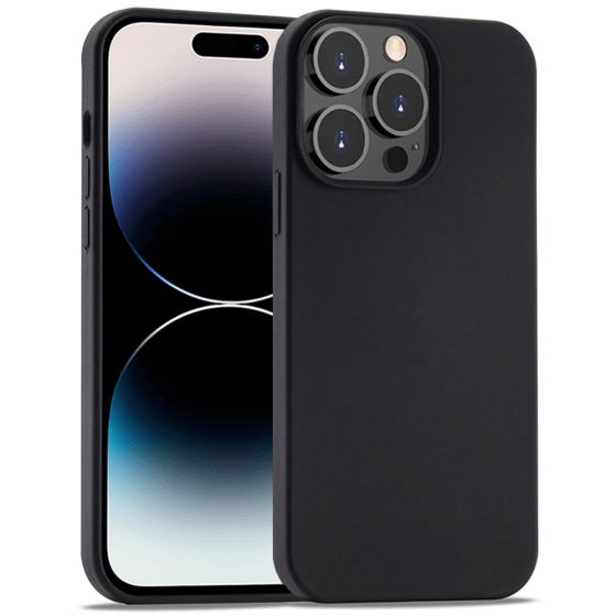 Handyhülle für Apple iPhone 14 Pro Max Silikon Case Schwarz