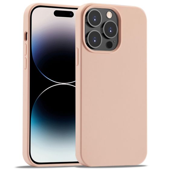 Handyhülle für Apple iPhone 14 Pro Silikon Case Rosa