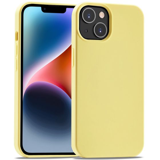 Silikon Handyhülle für Apple iPhone 14 Case Gelb