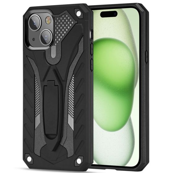 Robuste Handyhülle für Apple iPhone 15 Case Schwarz