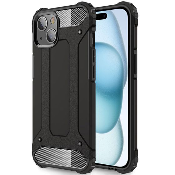 Handyhülle für Apple iPhone 15 Plus Outdoor Case Schwarz