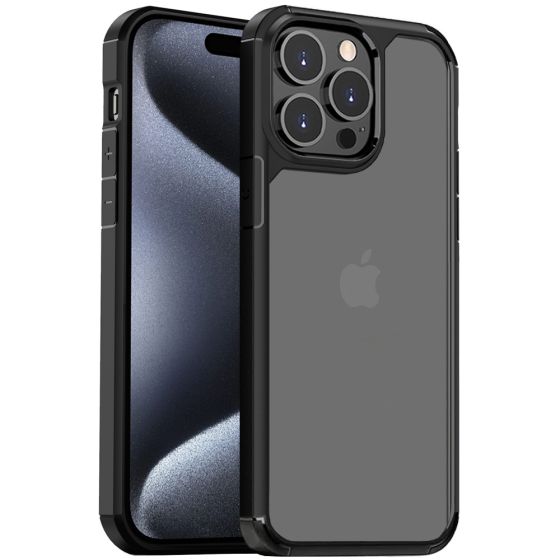 Transparente Handyhülle für iPhone 15 Pro Case mit Eckenschutz
