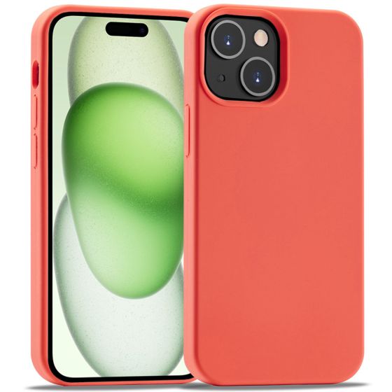 Handyhülle für Apple iPhone 15 Case Korallenrot