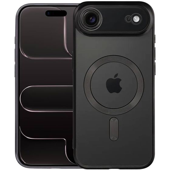 Durchsichtige Schutzhülle für iPhone 17 Air Hülle Transparent mit schwarzen Rahmen MagSafe kompatibel mit Kameraschutz