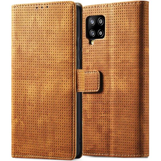 Flipcase für Samsung Galaxy A42 Handytasche Braun