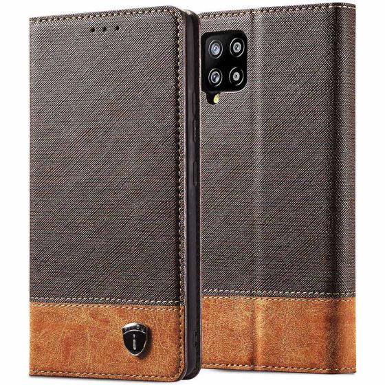 Flipcase für Samsung Galaxy A42 Handytasche Braun