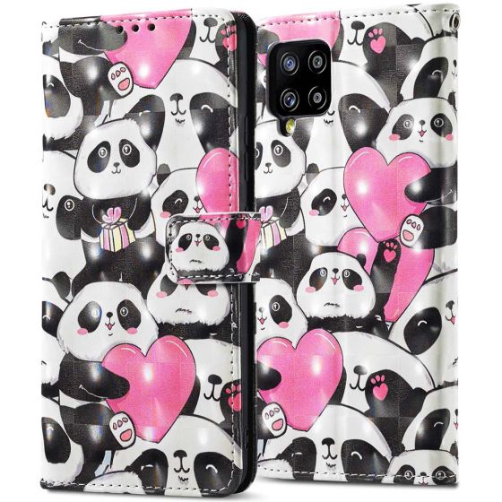 Flipcase für Samsung Galaxy A42 Handytasche Panda Motiv