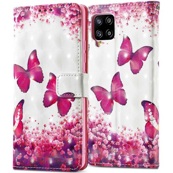 Flipcase für Samsung Galaxy A42 Handytasche Schmetterling Motiv