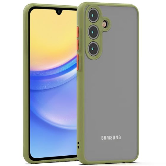 Case für Samsung Galaxy A15 Hülle mit Kameraschutz Grün
