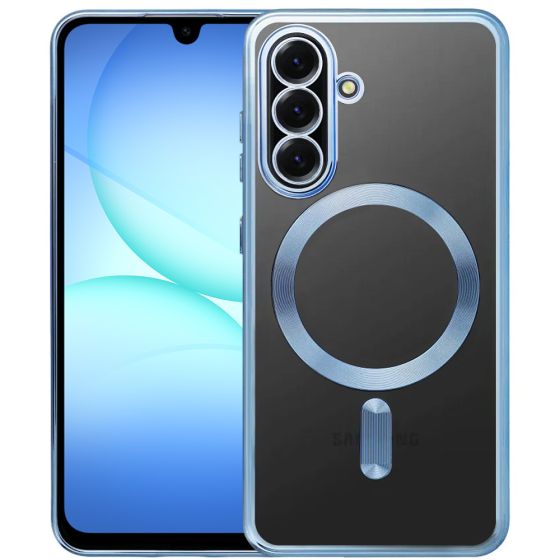 Handyhülle für Samsung Galaxy A17 5G mit Kameraschutz Blau Transparent