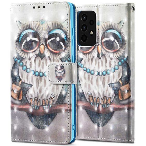 Flipcase für Samsung Galaxy A23 5G Hülle mit Eulen Motiv