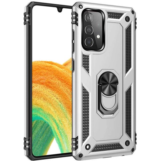 Handyhülle für Samsung Galaxy A33 Cover Case Silber