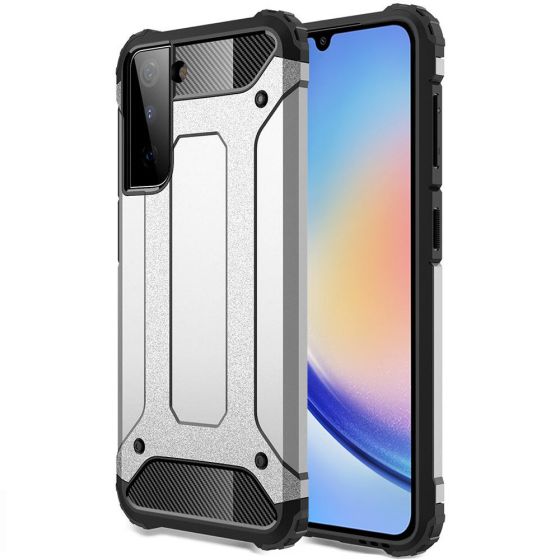 Outdoor Hülle für Samsung Galaxy A34 Case Silber