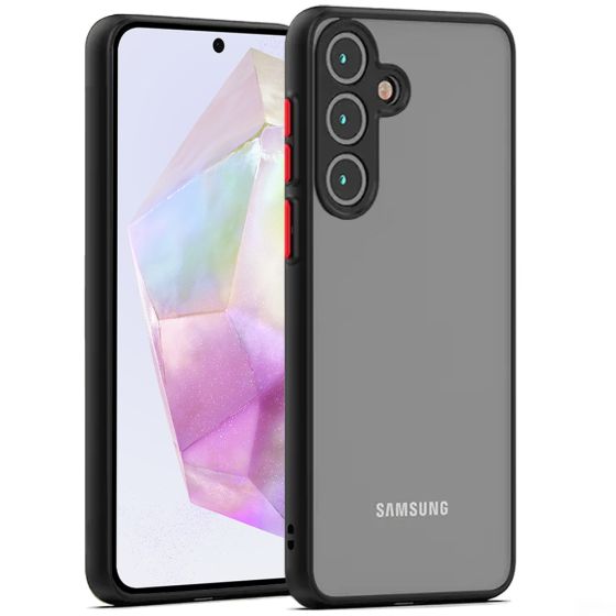 Case für Samsung Galaxy A35 Hülle mit Kameraschutz Schwarz