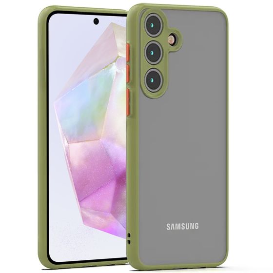 Case für Samsung Galaxy A35 Hülle mit Kameraschutz Grün