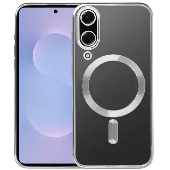 Handyhülle für Samsung Galaxy S25 Edge mit Kameraschutz Silber
