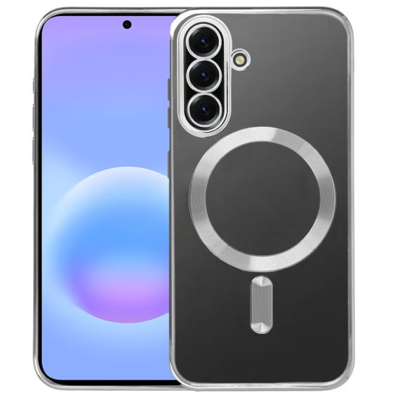 Handyhülle für Galaxy A57 (5G) mit Kameraschutz Silber