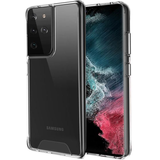 Hülle für Samsung Galaxy S22 Ultra Case Transparent 