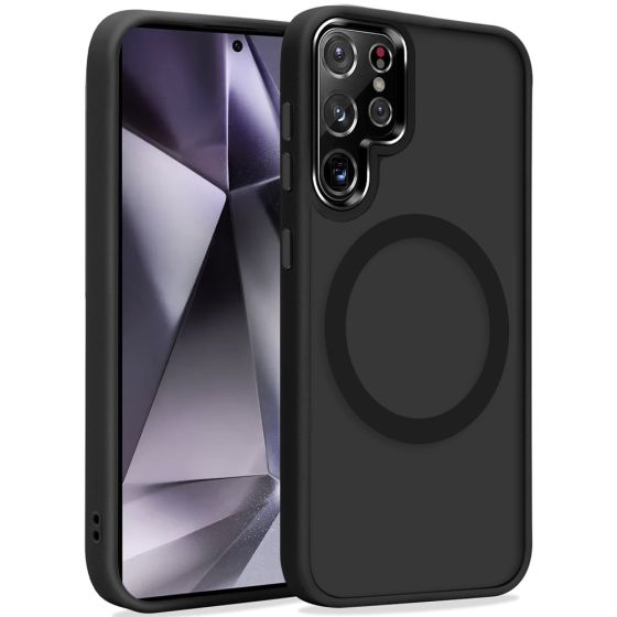 Case für Samsung Galaxy S24 Ultra Hülle mit Kameraschutz Schwarz